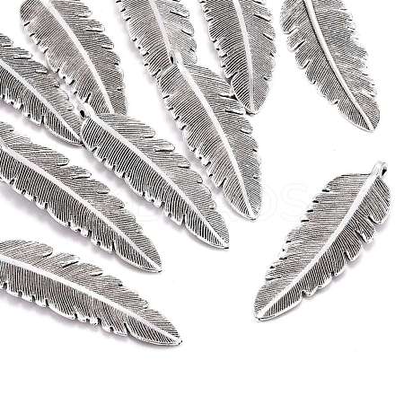Tibetan Style Alloy Big Pendants TIBEP-A123193-AS-FF-1