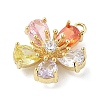Brass Micro Pave Cubic Zirconia Pendants LS-KK-S514-02A-G-2