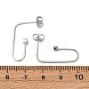 Brass Cube Stud Earrings EJEW-S280-04P-5