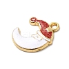 304 Stainless Steel Enamel Pendants STAS-P427-05A-G-2