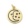 Rack Plating Brass Enamel Pendants KK-H431-28G-1