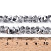 Electroplate Transparent Glass Beads Strands X-EGLA-N022-04A-C01-4