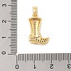 Brass Micro Pave Cubic Zirconia Pendants KK-R100-08G-3