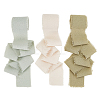 3 Rolls 3 Colors Cotton Frayed Ribbon OCOR-GA0001-85-1