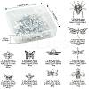 40Pcs 10 Styles Tibetan Style Alloy Pendants TIBEP-FS0001-45-4