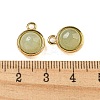 Natural Green Aventurine Half Round Charms STAS-L080-009G-03-3