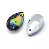 Faceted Glass Pendants GLAA-F069-L-B01-2