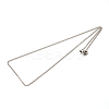 Tarnish Resistant 304 Stainless Steel Twisted Link Chain Necklaces STAS-M174-030P-2