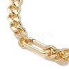 Brass Cuban Link Chain Bracelets BJEW-JB13349-3
