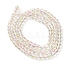 Transparent Electroplate Glass Beads Strands GLAA-T032-T4mm-C12-2