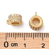 Brass Micro Pave Cubic Zirconia Tube Bails KK-P239-28G-3