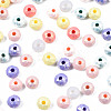 Spray Painted Acrylic Beads MACR-S280-03-2