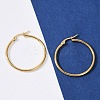 PVD Vacuum Plating 201 Stainless Steel Hoop Earrings with 304 Stainless Steel Pins for Women LS-EJEW-D279-12G-04-5