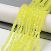 Imitation Jade Glass Beads Strands EGLA-YW0003-19A-25-2