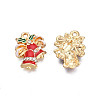 Rack Plating Alloy Enamel Pendants LS-ENAM-N055-143LG-3