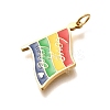 Pride 304 Stainless Steel Enamel Pendants STAS-B079-01G-08-2