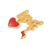 Brass Micro Pave Cubic Zirconia Acrylic Pendants KK-D291-11G-2