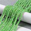 Baking Paint Imitation Jade Glass Bead Strands DGLA-A034-J4MM-A9-2