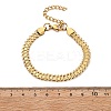 667 Stainless Steel(Grade 201 Equivalent) Chain Bracelets BJEW-P351-01D-G-5