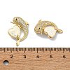 Brass Micro Pave Clear Cubic Zirconia Pendants KK-A221-21B-G-3