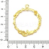 Ocean Theme Alloy Open Back Bezel Pendants PALLOY-F321-03F-G-3
