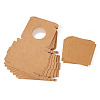 Square Kraft Paper Jewelry Storage Boxes CON-TAC0001-04C-3