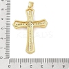 Real 18K Gold Plated Brass Micro Pave Cubic Zirconia Pendants KK-A209-04E-G-3