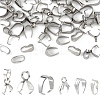 60Pcs 6 Styles 304 Stainless Steel Snap on Bails STAS-YW0002-83-1