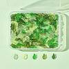 800Pcs 5 Colors Transparent Acrylic Charms TACR-FS0001-56-9