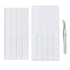 310Pcs 2 Styles Square/Round Acrylic Double Sided Adhesive AJEW-FH0004-93-1