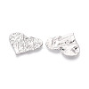 Rack Plating Textured Alloy Pendants PALLOY-T095-14P-2
