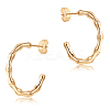 304 Stainless Steel Bamboo Stud Earrings for Women JE1105A-1