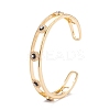Evil Eye Enamel Bangles for Men Women BJEW-F417-18F-G-RS-3