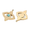 Synthetic Turquoise Eye Pendants STAS-I325-138G-2
