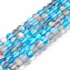 Synthetic Moonstone Beads Strands G-E573-01B-22-2