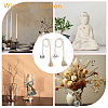 2Pcs 2 Styles Wood Beaded Garland with Jute Cord Tassels DJEW-FH0001-28-5