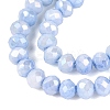 Anti-Tarnish Electroplate Rondelle Glass Beads Strands EGLA-T021-3mm-17-04-3