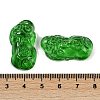 Spray Painted Imitation Jade Glass Beads GLAA-Z007-01D-3