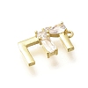 Brass Micro Pave Cubic Zirconia Pendants LS-KK-M310-01G-05-2