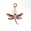 Alloy Rhinestone Keychain PW-WGCC421-01-3
