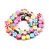 Handmade Polymer Clay Beads Strands X-CLAY-N010-088A-2