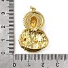 Brass Micro Pave Cubic Zirconia Pendants KK-S523-20G-B-3