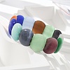 Handmade Lampwork Beaded Stretch Bracelets for Men Women BJEW-G738-01A-06-3