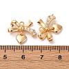 Brass Micro Pave Cubic Zirconia Pendants KK-Z112-11G-3