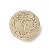 Golden Tone Wax Seal Brass Stamp Head DIY-B079-01G-Y-2