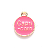 Alloy Enamel Pendants ENAM-S124-01B-03E-3