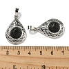 Natural Lava Rock Pendants G-Q158-05P-28-3