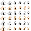 120Pcs 12 Styles Brass Bead Cap Pendant Bails DIY-SP0004-26-1