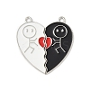 Alloy Enamel Split Pendants FIND-H047-05P-01-1
