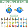 30Pcs Millefiori Glass Charms PALLOY-PH01855-2
